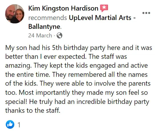 Kids Birthday Parties | UpLevel Martial Arts Ballantyne